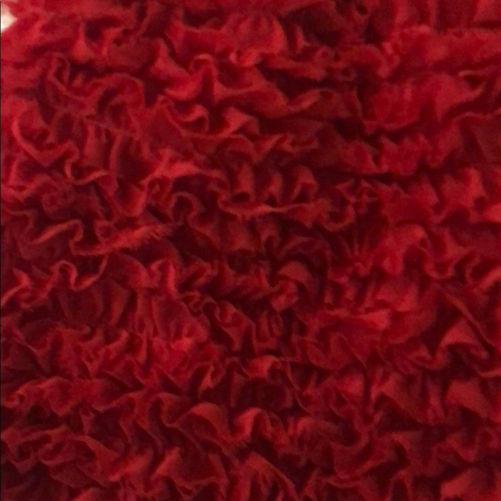 Red Ruffle Skirt - Picture 2 of 4